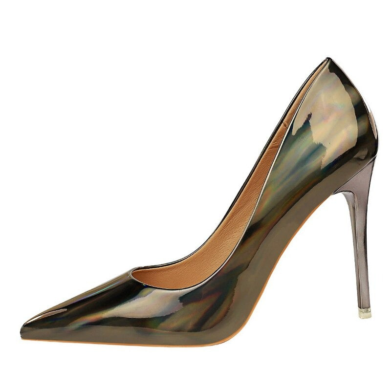 Pre Order:  Glossy Pointed Toes Stilettos