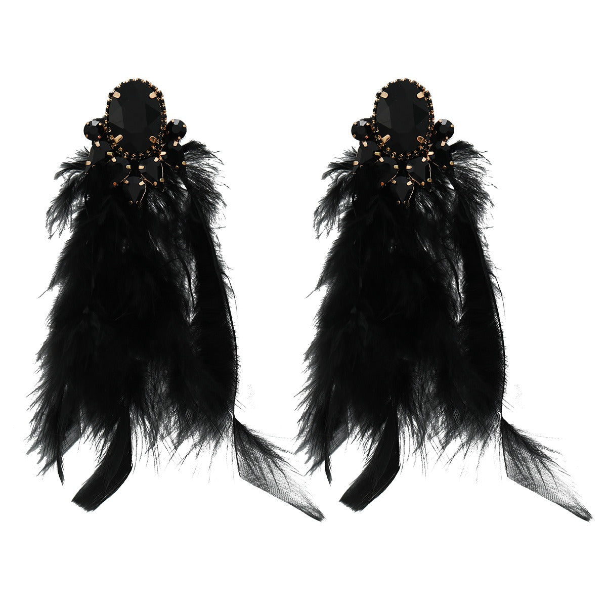 Pre Order:  Bohemian Feather Tassel Earrings