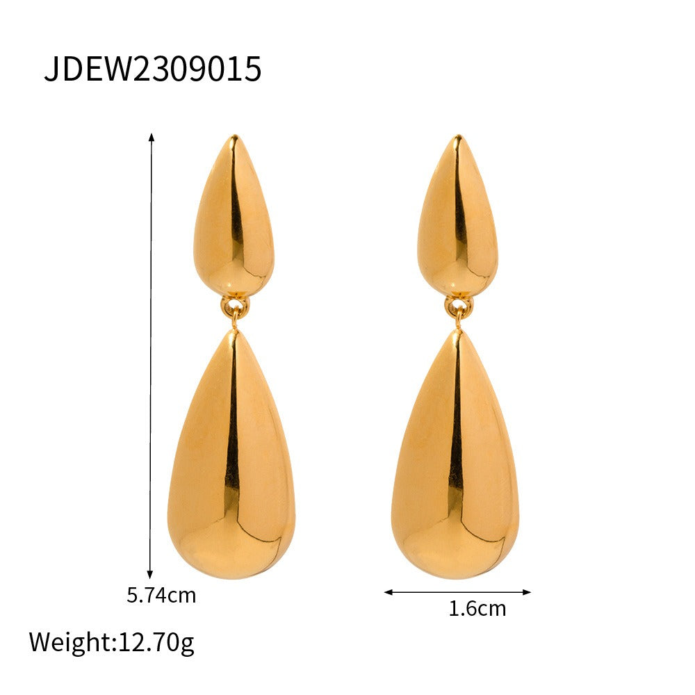 Pre Order:  Light Glossy Water Drop Earrings