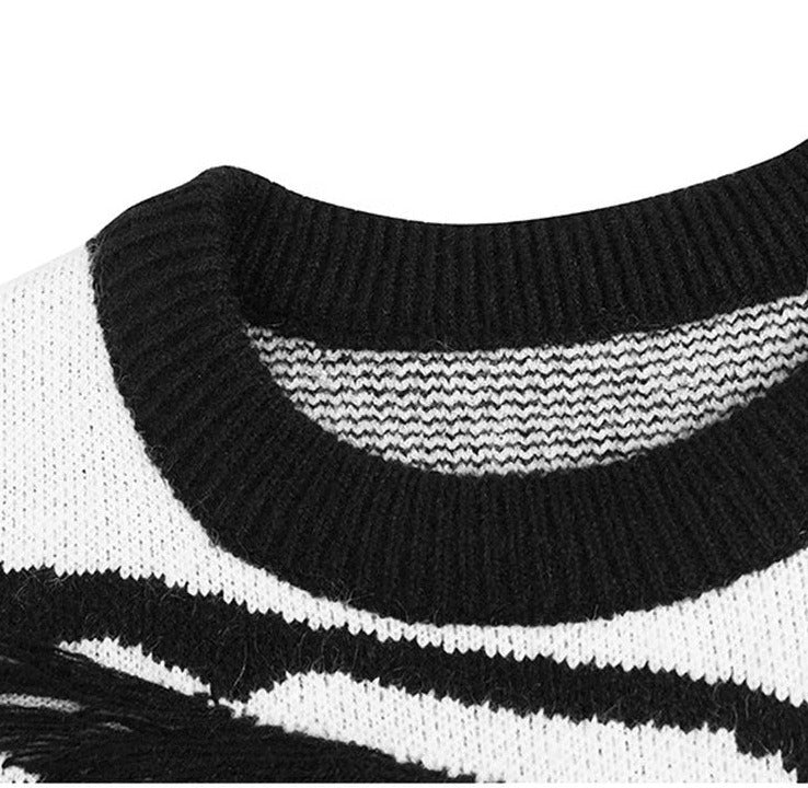 Pre Order:  Contrast Silhouette Knit Sweater