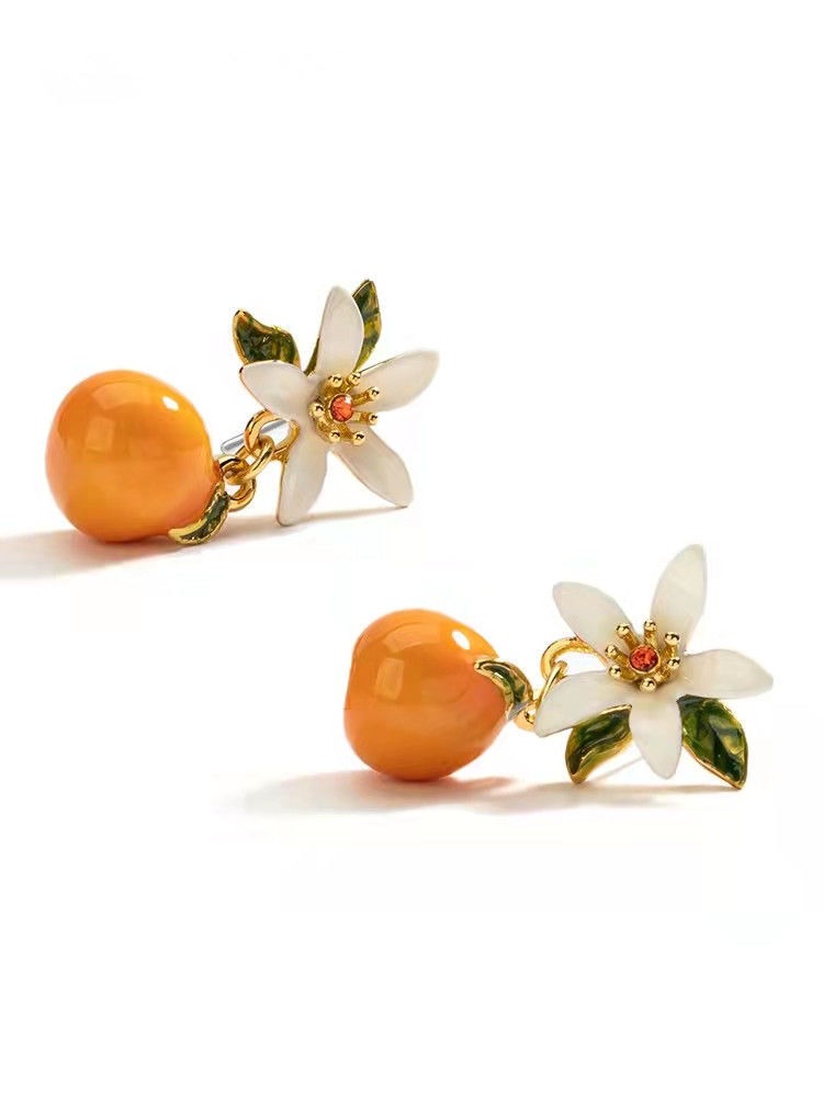 Pre Order:  Citrus Gardenia Earrings + Necklace