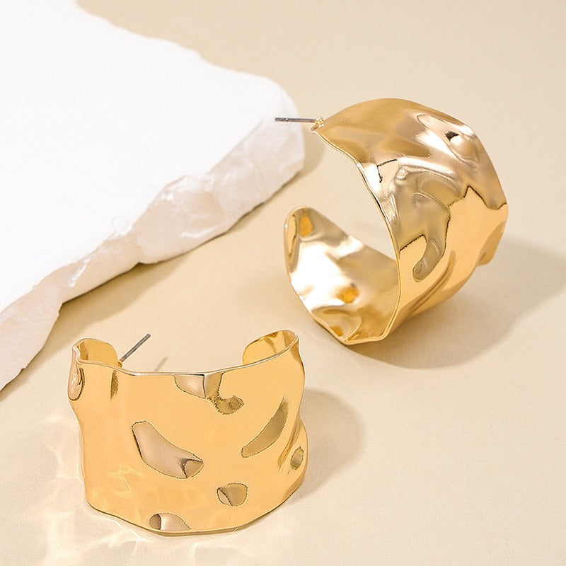 Pre Order:  Irregular Metal Sheet Earrings