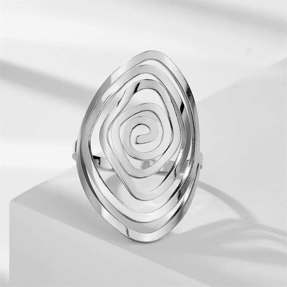 Pre Order:  Spiral Maze Stainless Steel Ring