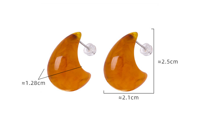 Pre Order:  Waterdrop Resin Stud Earrings