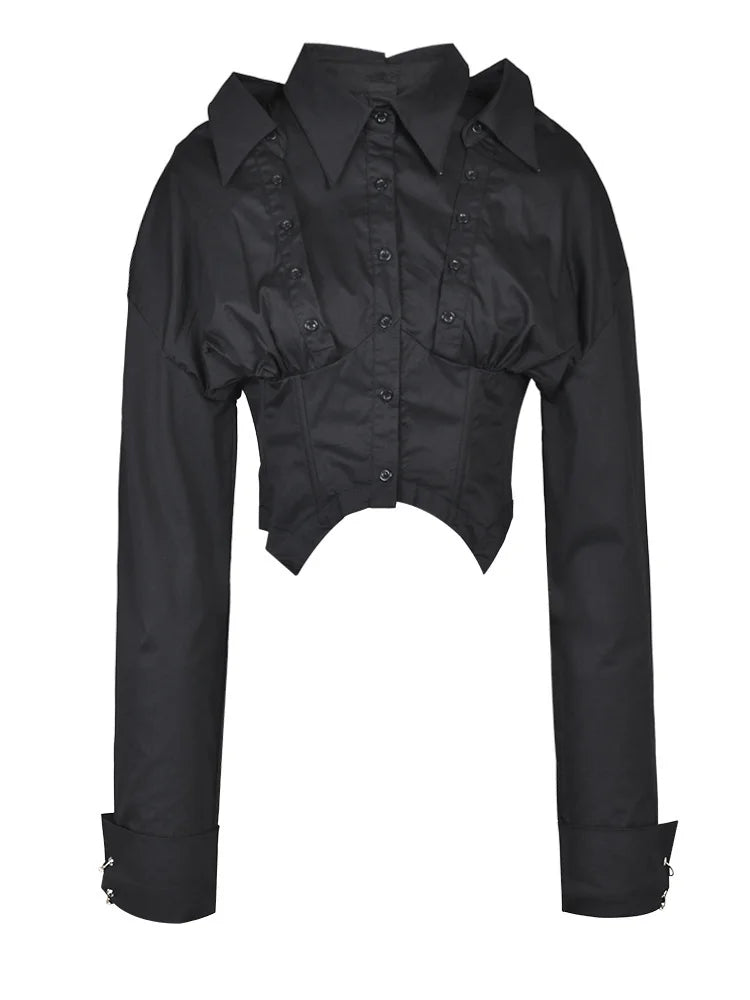 Pre Order:  Fishbone Waist Cinching Long Sleeve Shirt