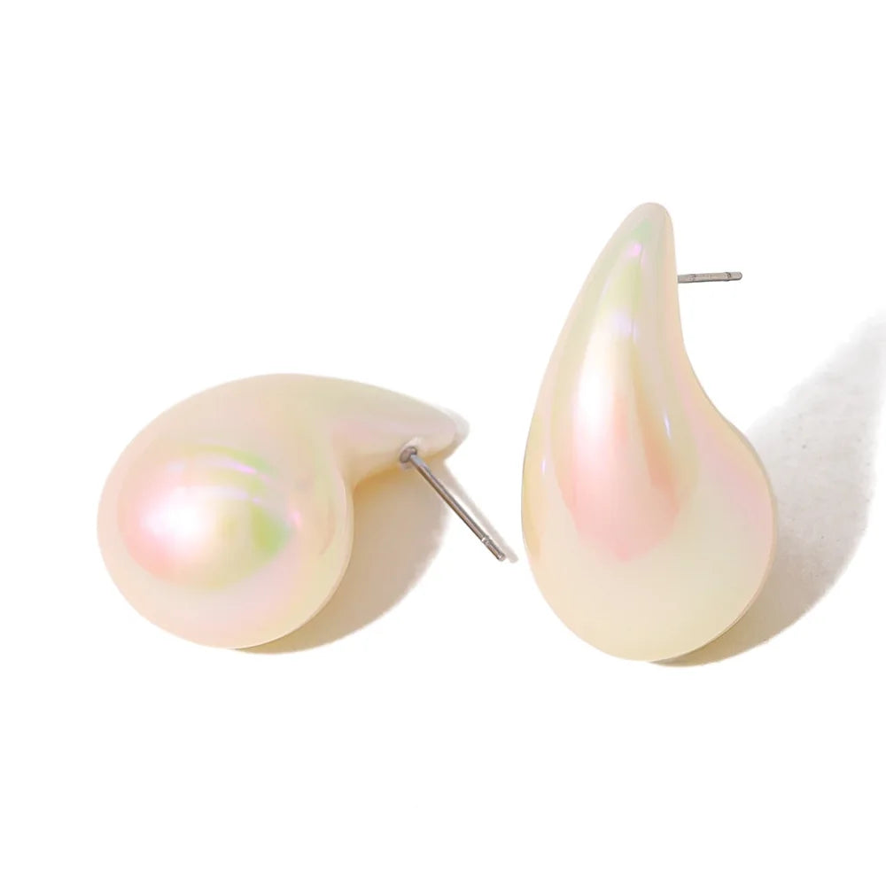 Pre Order:  Acrylic White Water Drop Earring