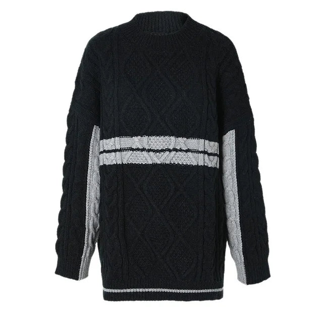 Pre Order:  Casual Striped Knitting Sweater