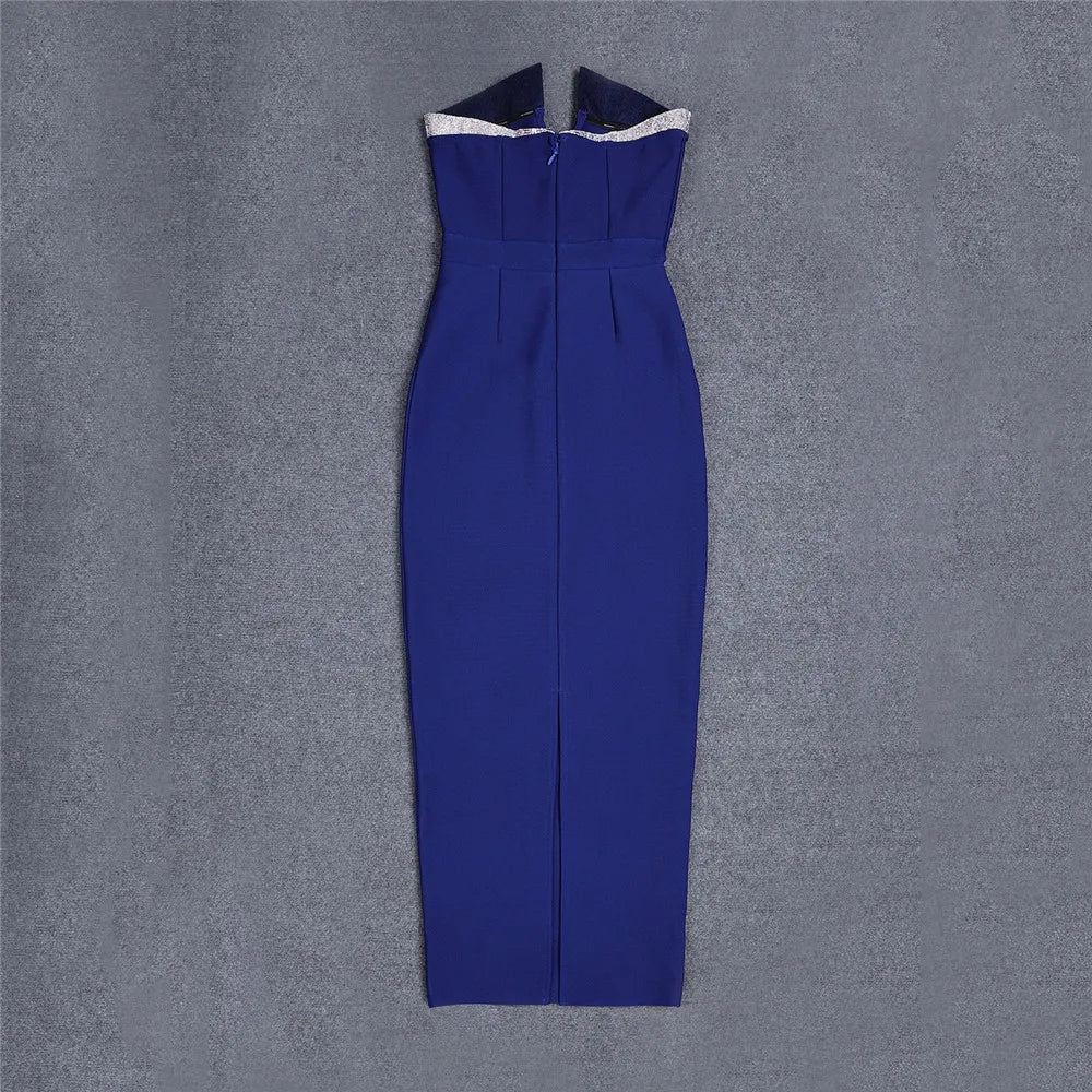 Diamond Navy Tube Dress