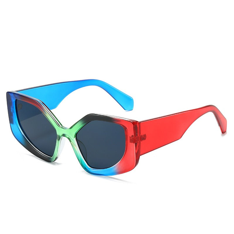 Retro Irregular Frame Cat Eye Sunglasses