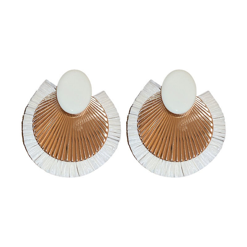 Pre Order:  Retro Exaggerated Round Earrings