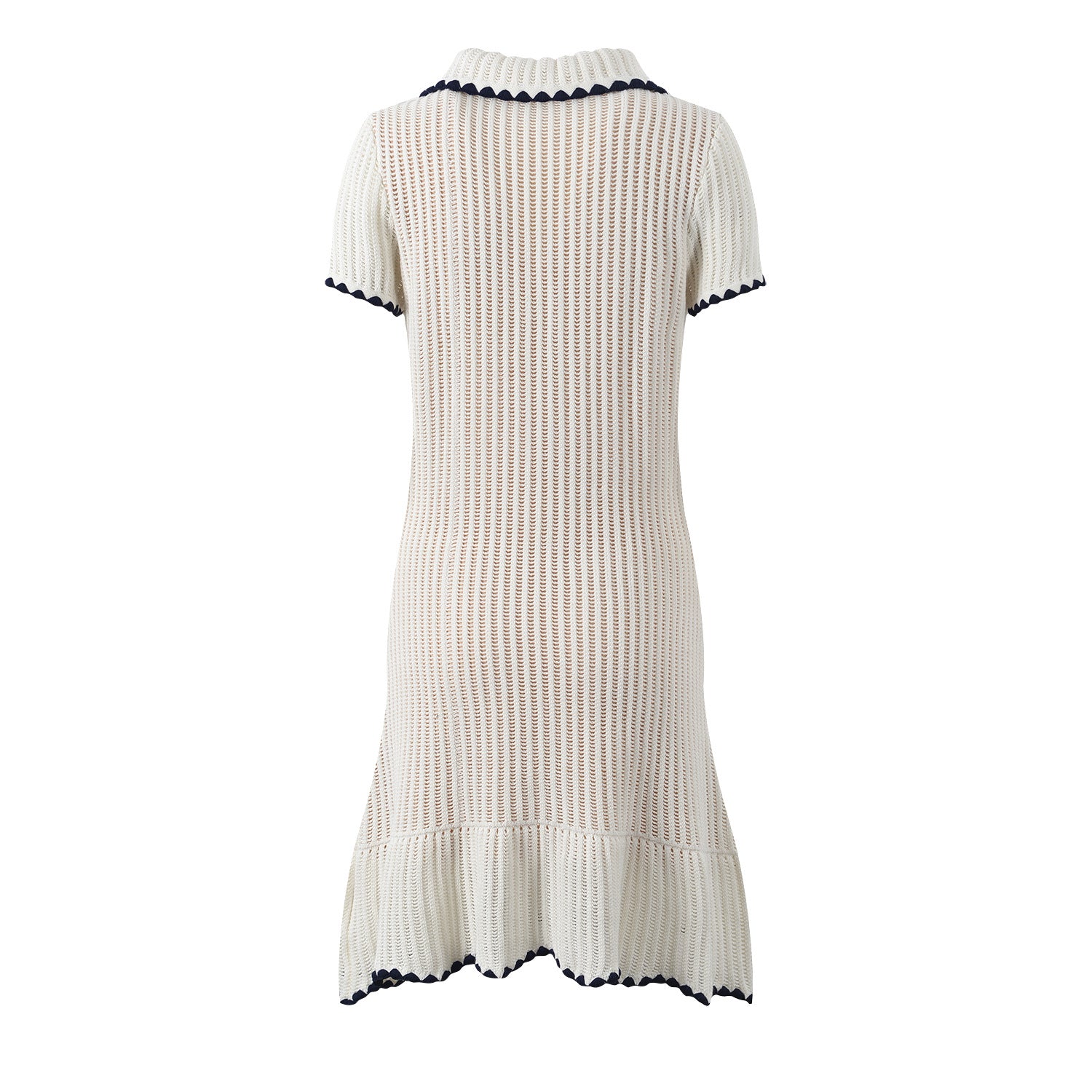 Pre Order:  Knitted Short Sleeve Slimming Mini Dress