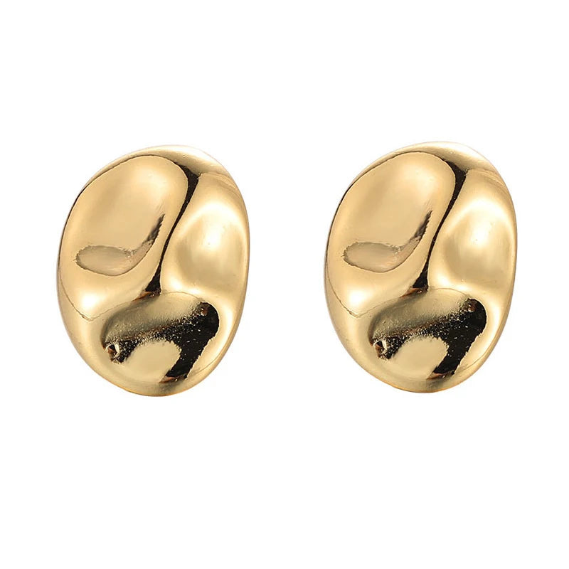 Pre Order:  Irregular Oval Stud Earrings