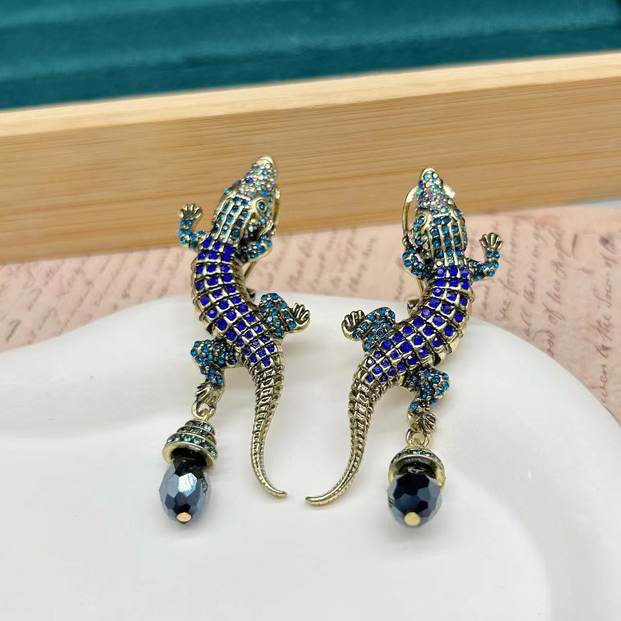 Pre Order:  Crocodile Tassels Retro Earrings