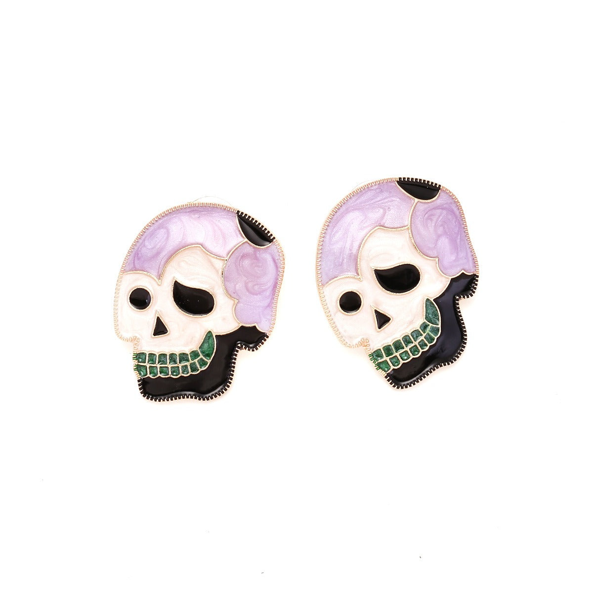 Pre Order:  Alloy Drip Oil Skeleton Earrings