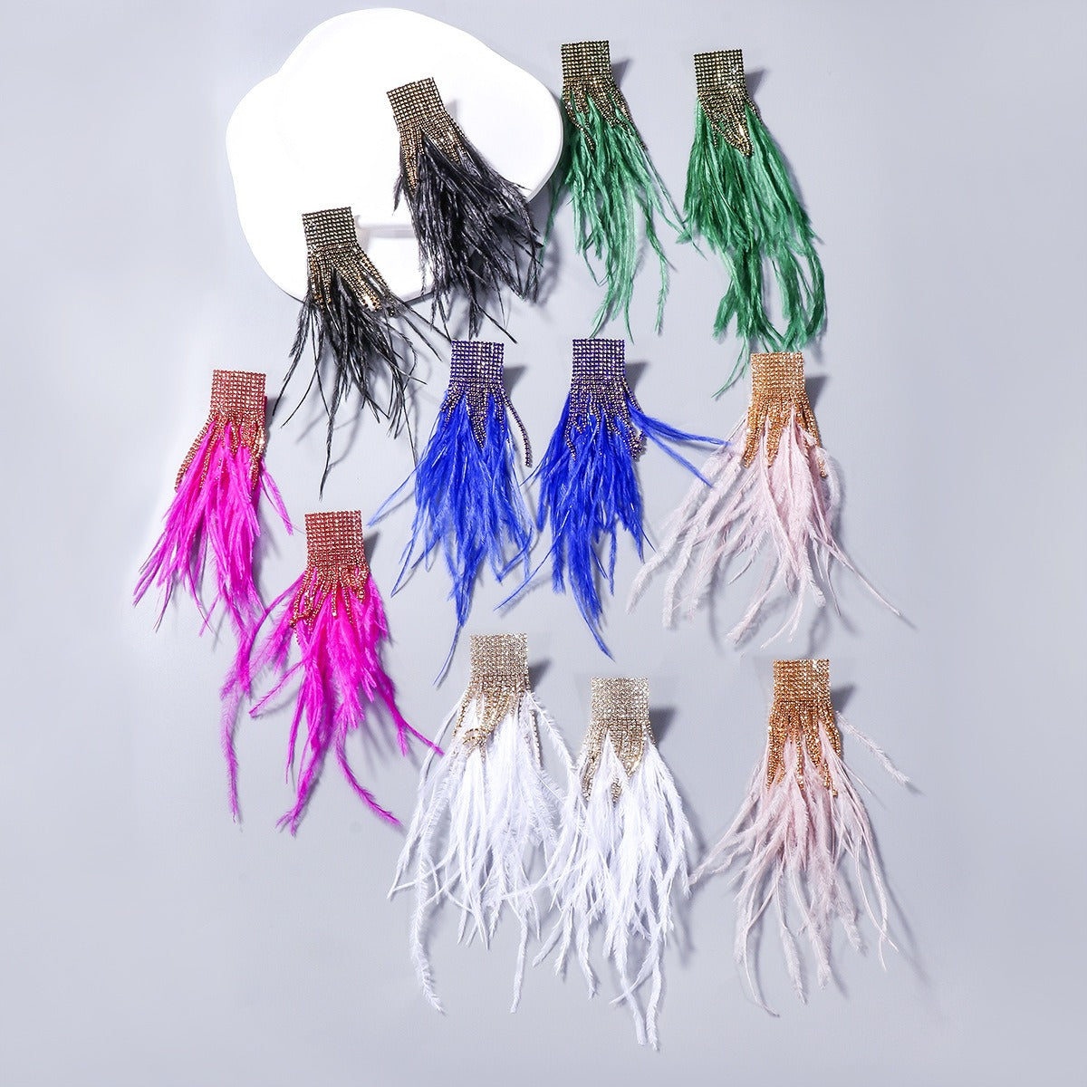 Pre Order:  Fairy Feather Bling Earrings