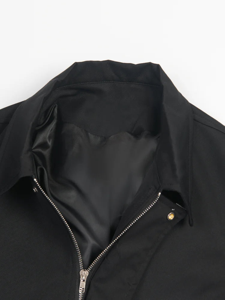 Pre Order:  Contrast Accents Zip-Up Jacket