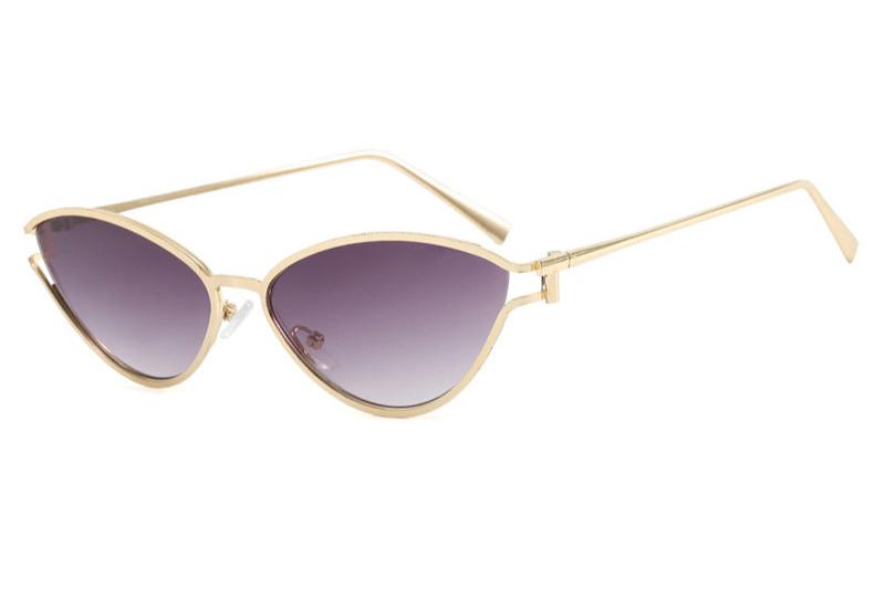 Pre Order:  Cat Eye Hollowed Out Metal Sunglasses