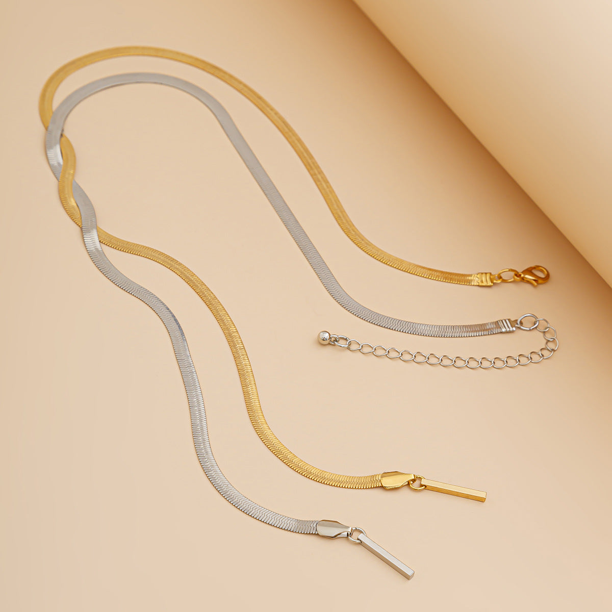 Pre Order: Woven Flat Snake Chain Necklace