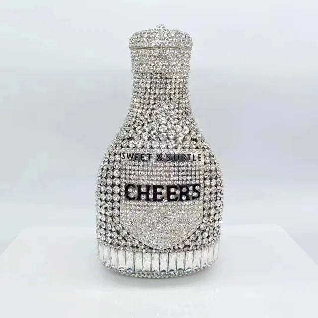 Pre Order:  Bottle Crystal Evening Clutch Bag