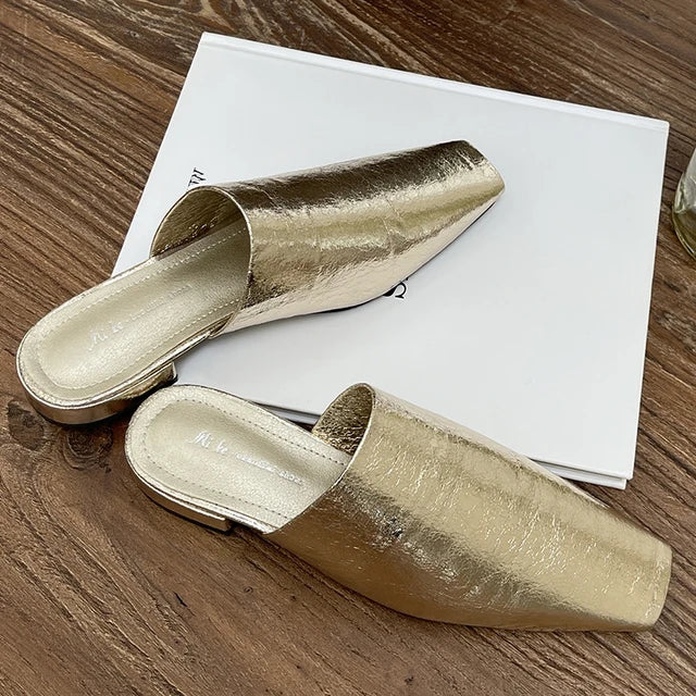 Pre Order:  Solid Shallow Mule Slippers