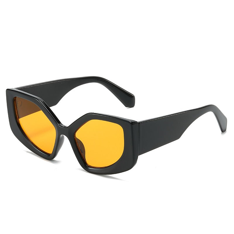 Retro Irregular Frame Cat Eye Sunglasses