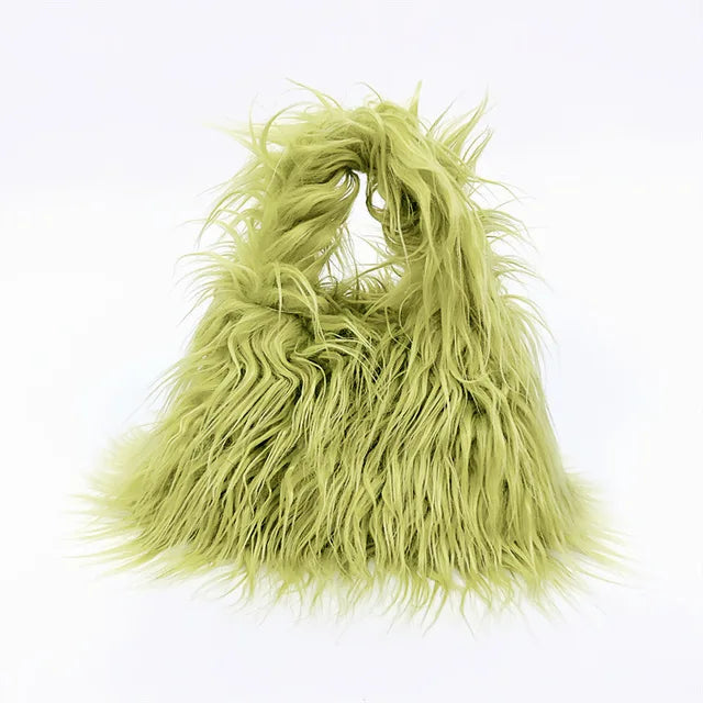 Pre Order:  Shaggy Faux Fur Handbag