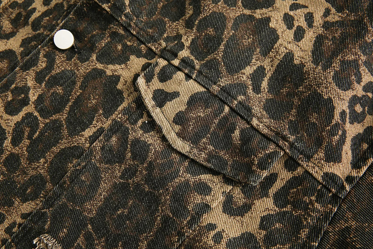 Pre Order:  Leopard Print Cotton Jacket