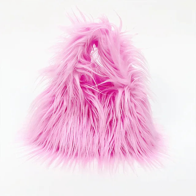 Pre Order:  Shaggy Faux Fur Handbag