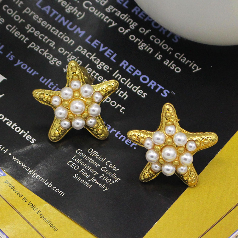 Pre Order: Vintage Seaside Vacation Starfish Earrings