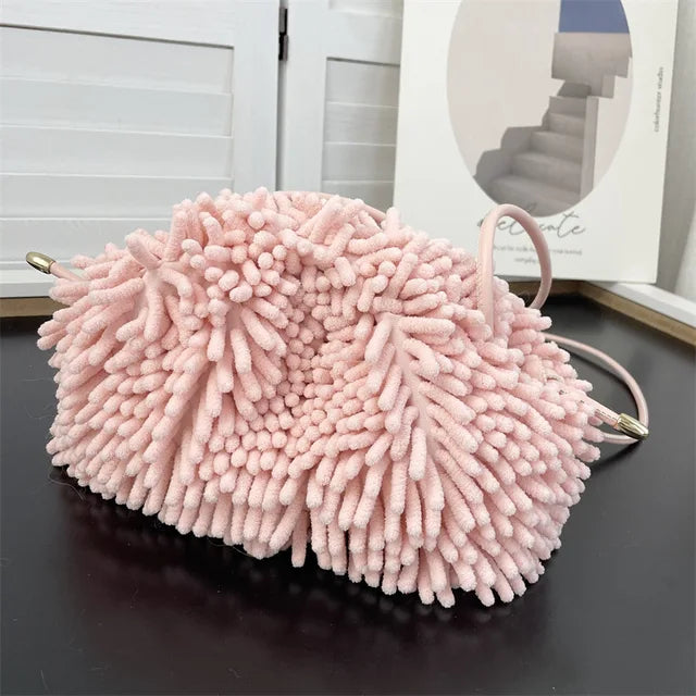 Plush Shoulder Cloud Bag