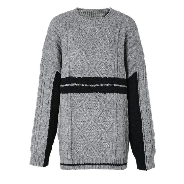 Pre Order:  Casual Striped Knitting Sweater