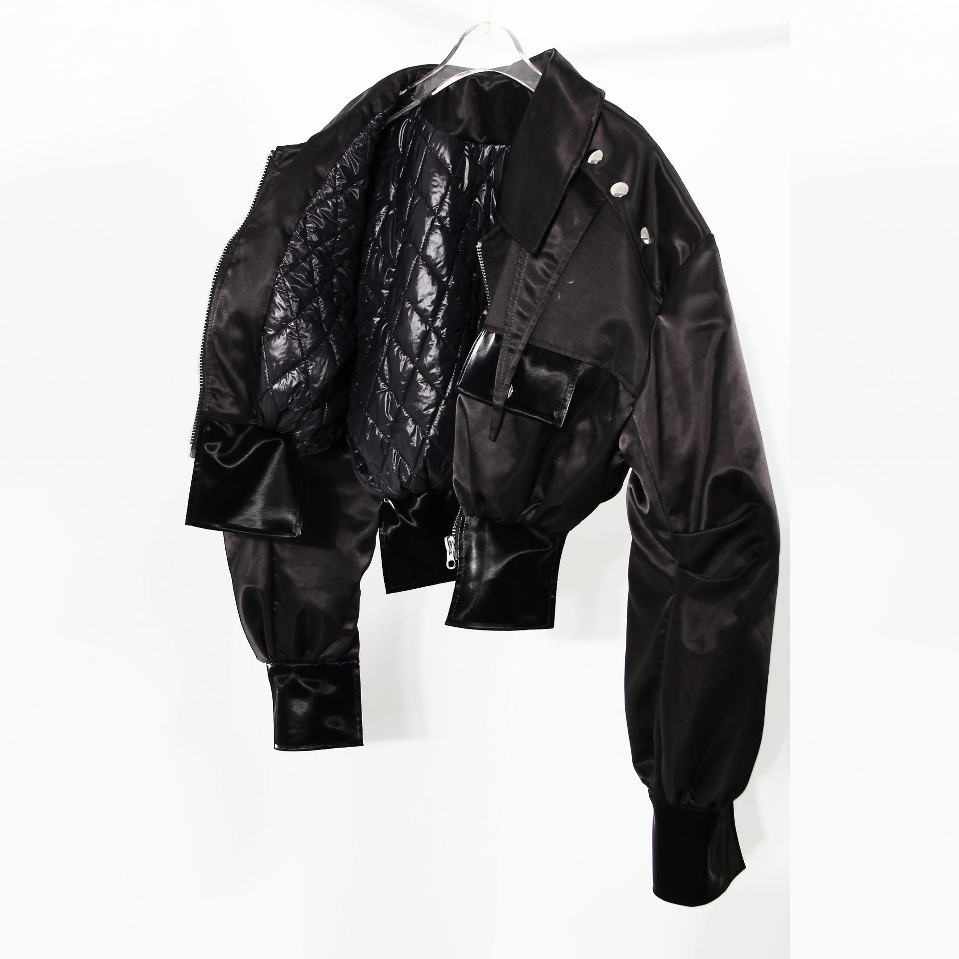 Pre Order:  High Waist Cinched Motorcycle Jacket