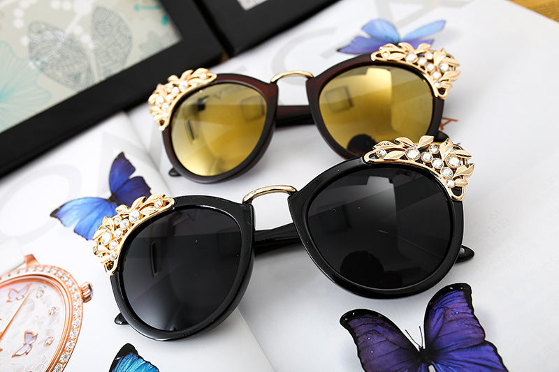 Pre Order:  Rhinestone Cat Eye Full-Frame Sunglasses