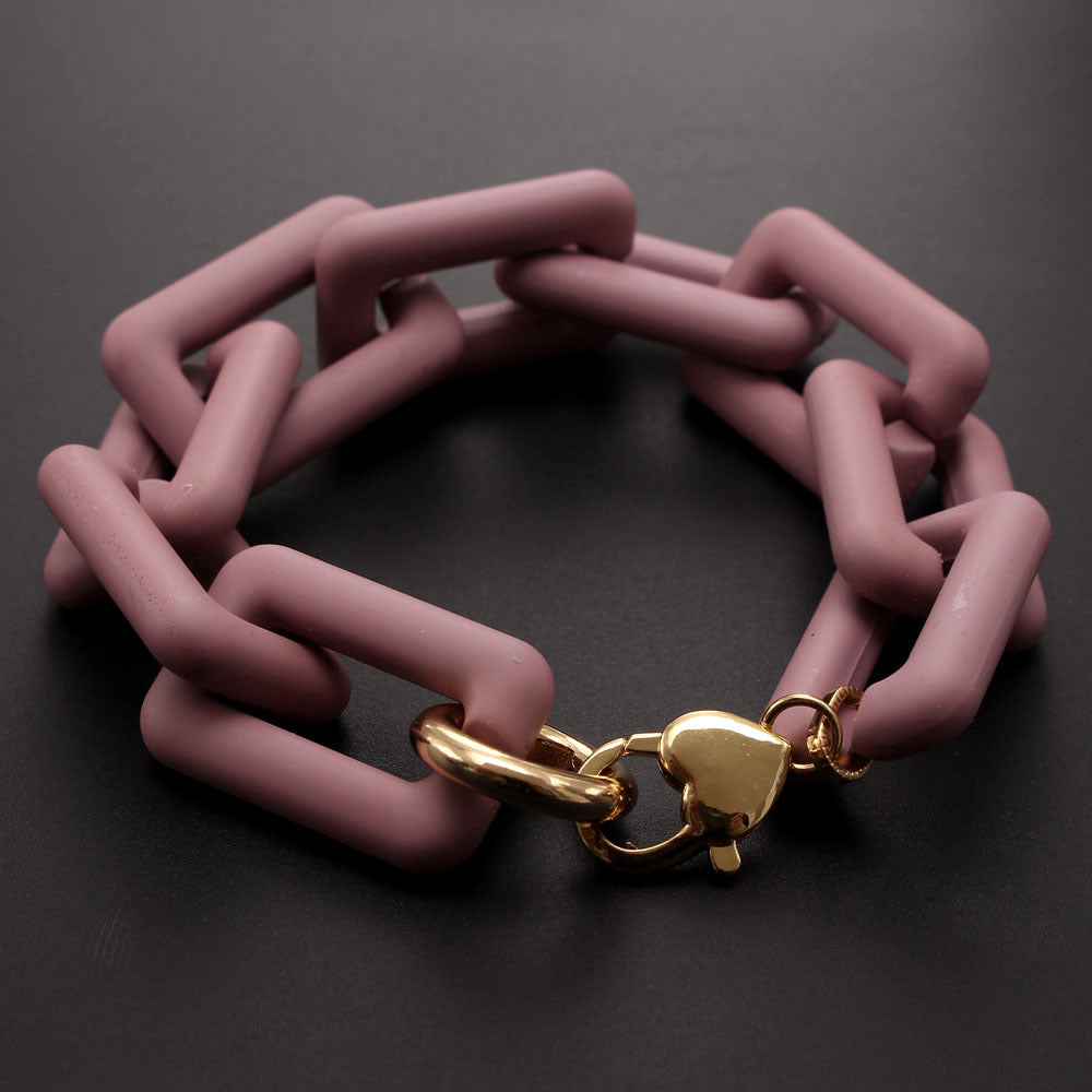 Pre Order:  Matte Chain Resin Bracelet