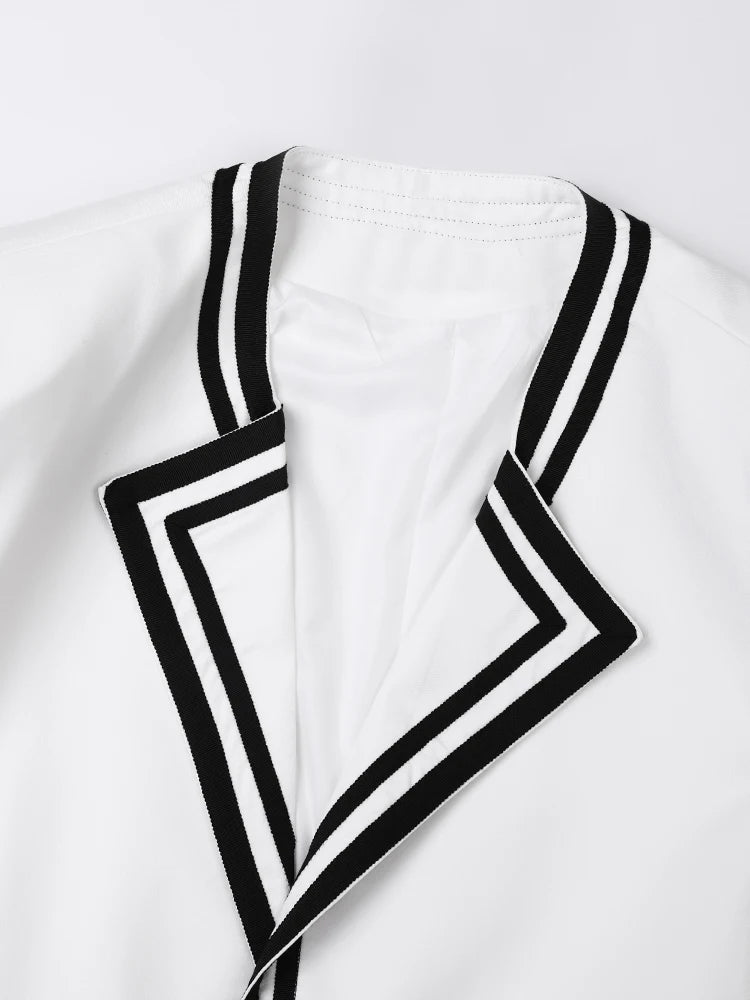 Pre Order:  Contrast Stripes Loose Fit Blazer