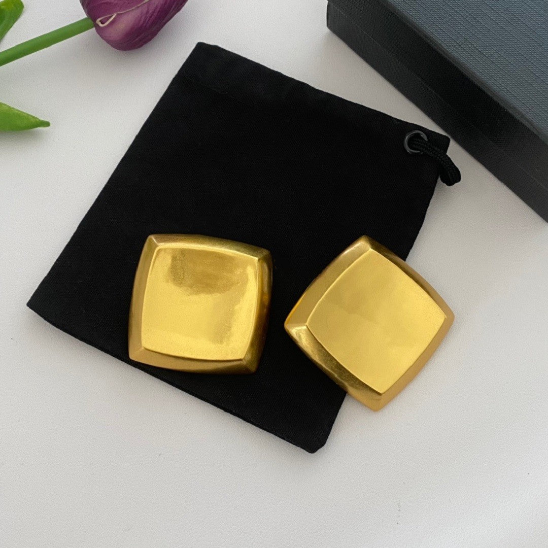 Pre Order:  Irregular Square Clip Earrings