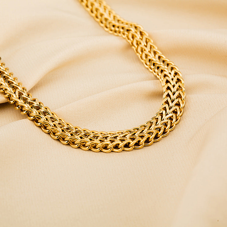 Pre Order:  Double Wheat Chain Necklace