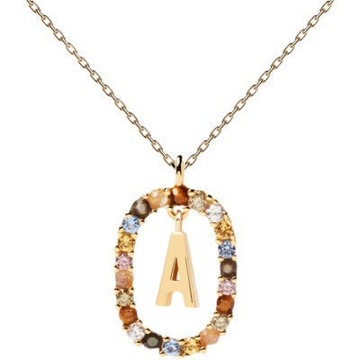 Pre Order:  Letter Pendant Collarbone Necklace