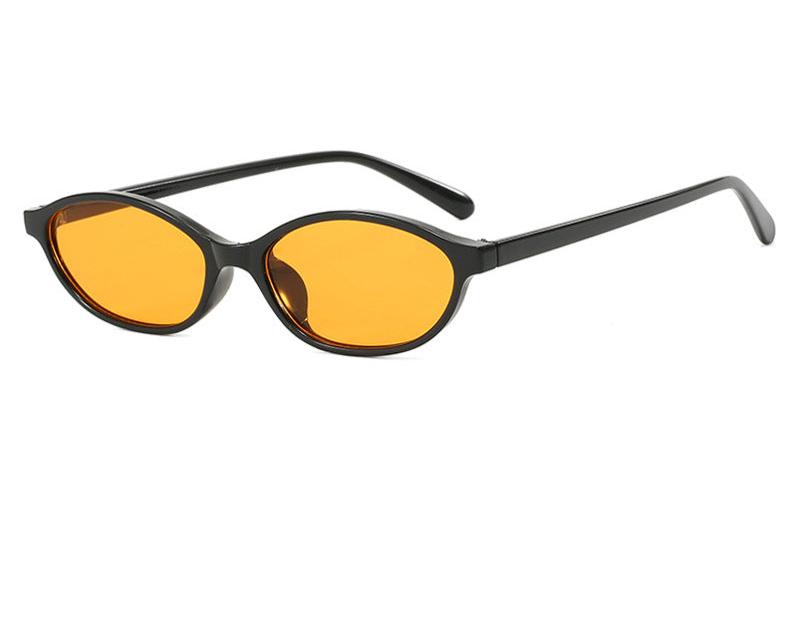 Sleek Oval Cat-Eye Sunglasses