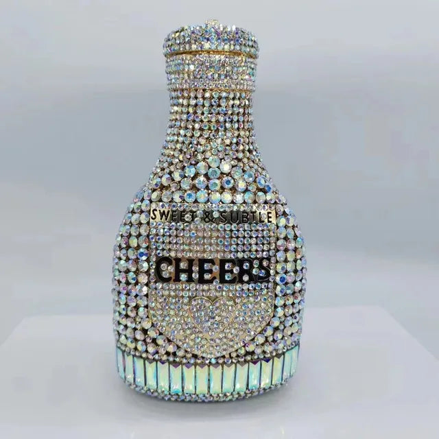 Pre Order:  Bottle Crystal Evening Clutch Bag