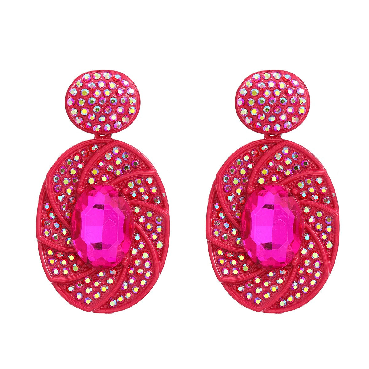 Pre Order:  Spiral Light Rhinestone Earrings