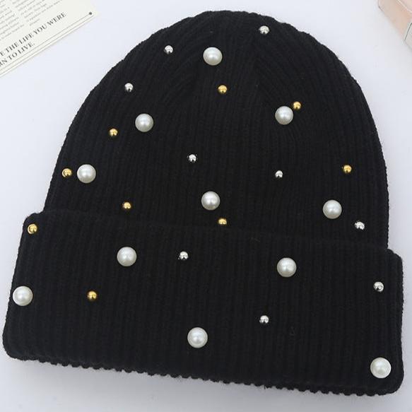 Pre Order:  Wool Pearl Knitted Beanie