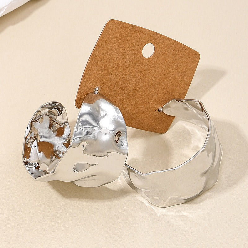 Pre Order:  Irregular Metal Sheet Earrings