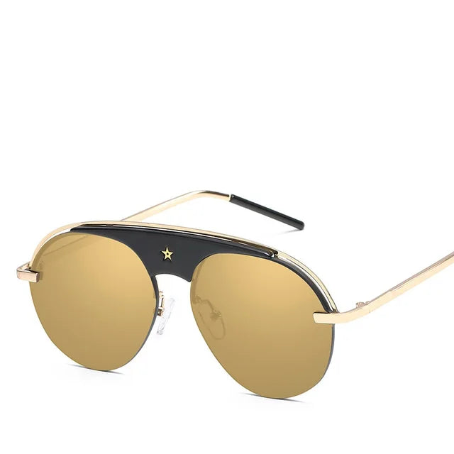 Pre Order:  Retro Single Bridge Star Sunglasses