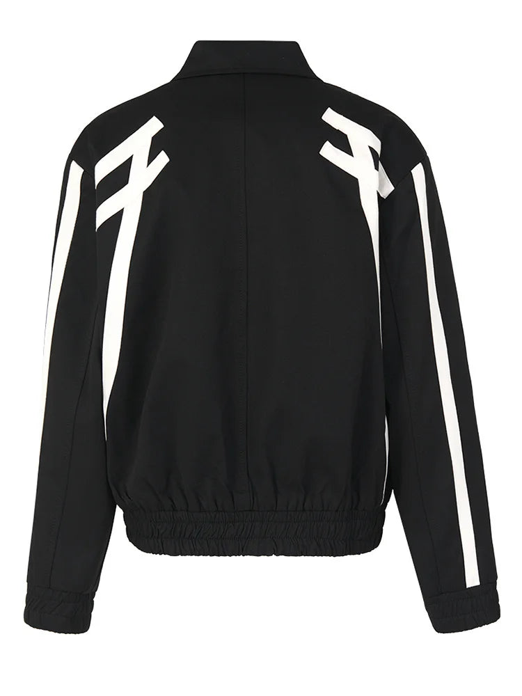 Pre Order:  Contrast Accents Zip-Up Jacket