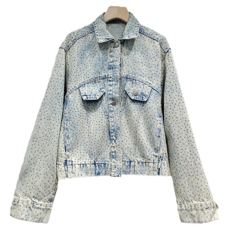 Pre Order: Hot Diamond Loose Short Denim Jacket