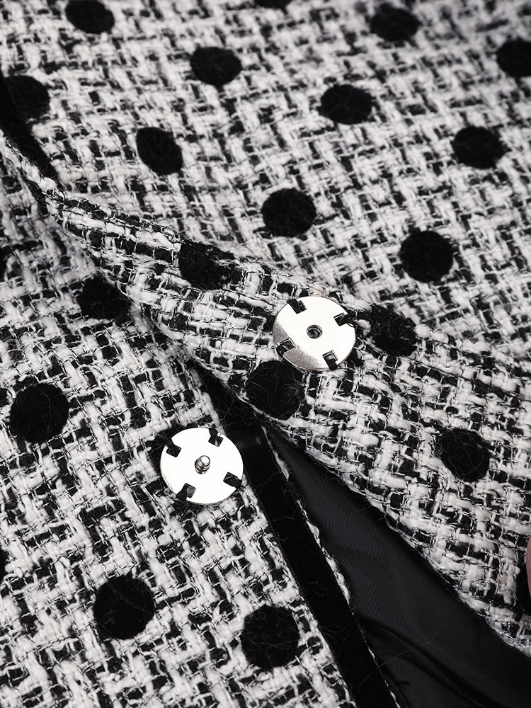 Pre Order:  Casual Big Dotted Loose Jacket