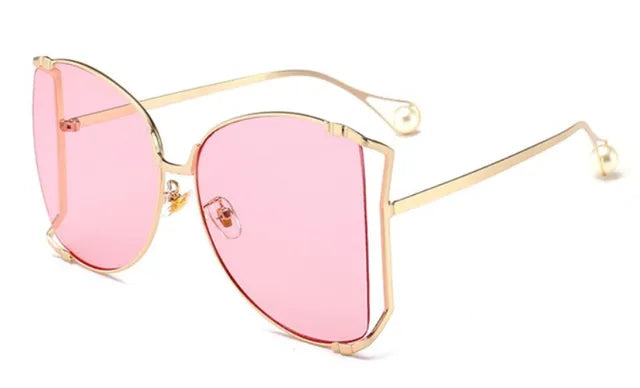 Pre Order:  Pearl Temple Tips Square Sunglasses