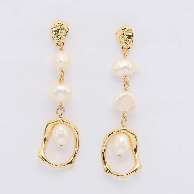 Pre Order:  Faux Pearl Retro Earrings