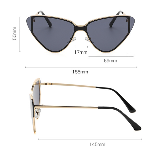 Pre Order:  Round Edges Angular UV400 Sunglasses